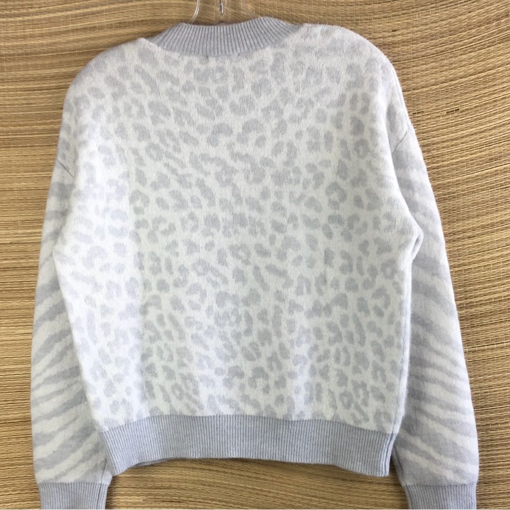 Rails Slouchy Sweater Leopard Titanium Spot Wool … - image 7